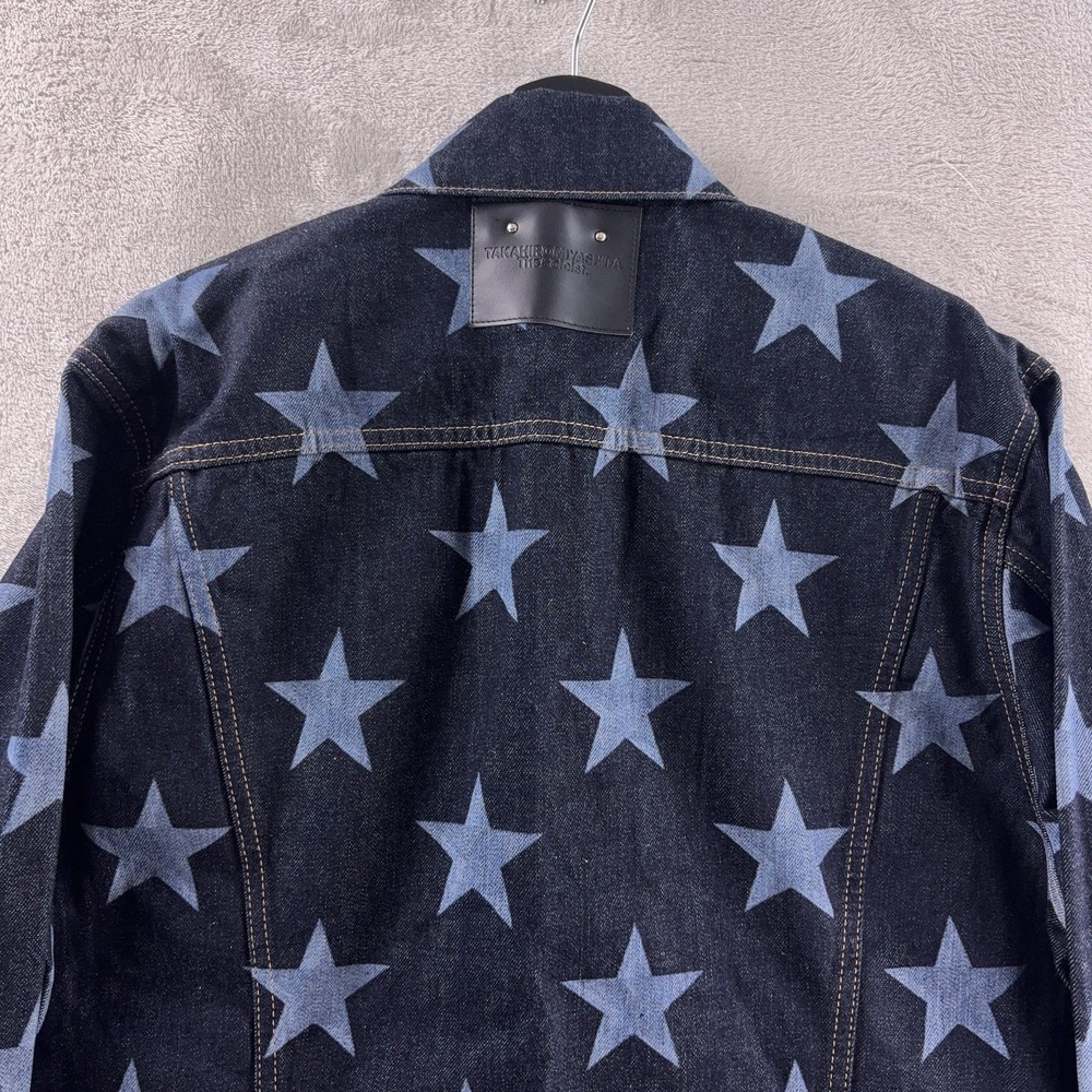 Takahiro Miyashita The Soloist Mined Denim Trucker Jacket‎ Mens Size 3 Blue Star - Picture 10 of 11